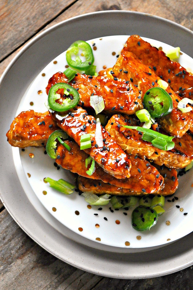 Vegan Polynesian Tempeh Wings