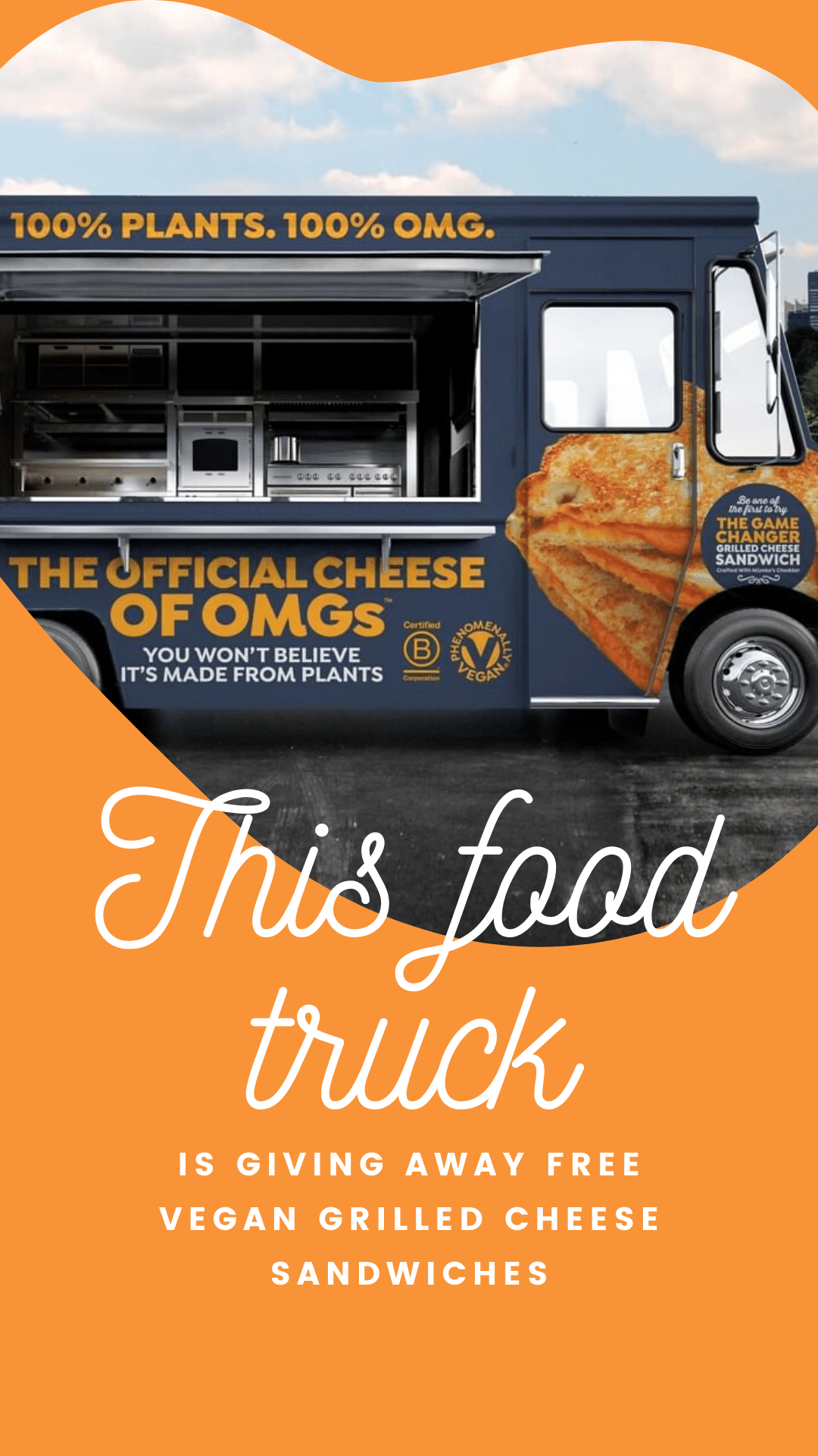 This Food Truck Is Giving Away Free Vegan Grilled Cheese Sandwiches