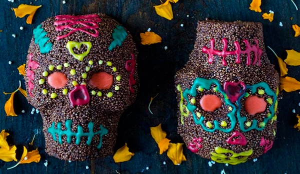 calaveritas de chocolate veganas