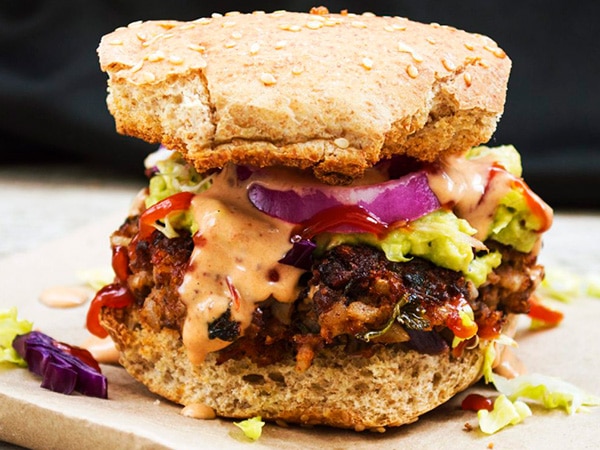 hamburguesa sin carne
