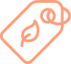 leaf on tag icon
